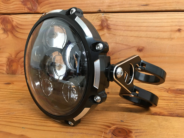 Motorcycle Billet Headlight kit with brackets