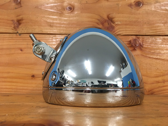 7 Inch Motorcycle Headlight Bucket Bottom Mount | All Steel | Chrome Bottom Mount Bucket