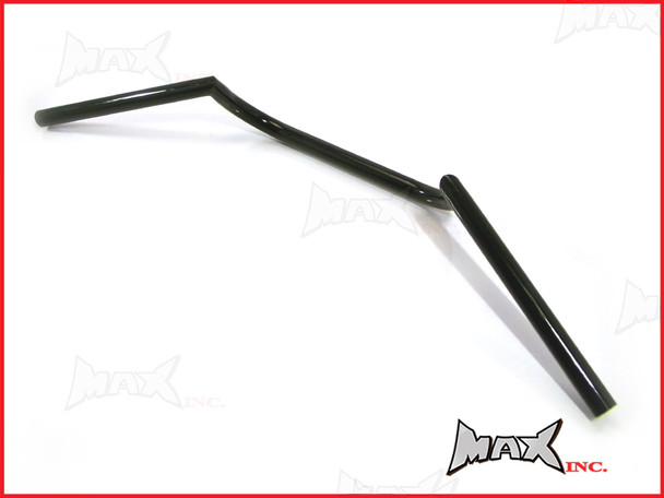 Black Cafe Racer Clubman Steel Handlebars - 7/8 (22mm)