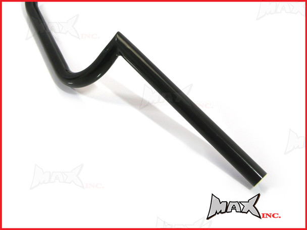 Black Cafe Racer Clubman Steel Handlebars - 7/8 (22mm)