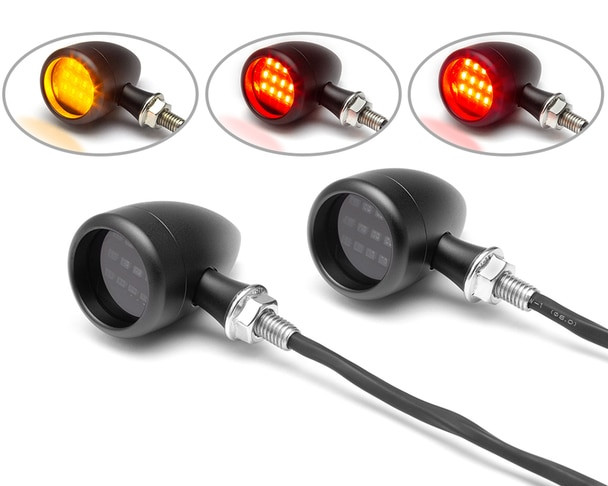 Triple threat Motorcycle turn signal stop light taillight tail light