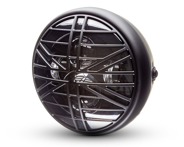 7 inch Motorcycle Headlight | Union Jack | Black Multi Projector LED |