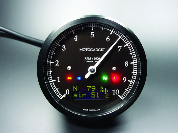 Chronoclassic 8K 10K 14K  Motorcycle tachometer gauge DarkEdition (msc) 8K 10K 14K