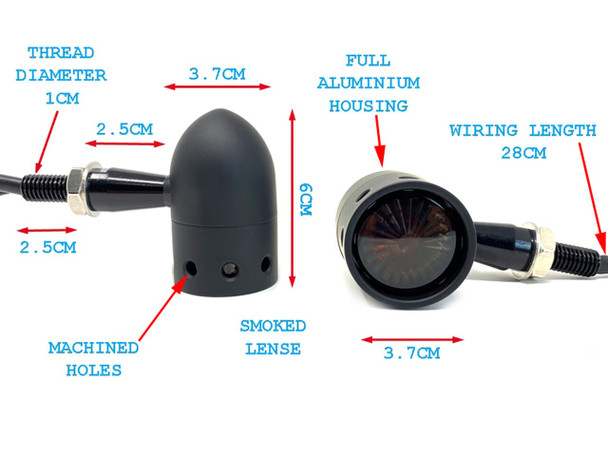 Amber Motorcycle  Indicators | Turn Signals | Filament style