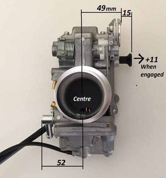 TM42-6, HSR 42mm Mikuni Carburetor, Natural or Polished/Chrome