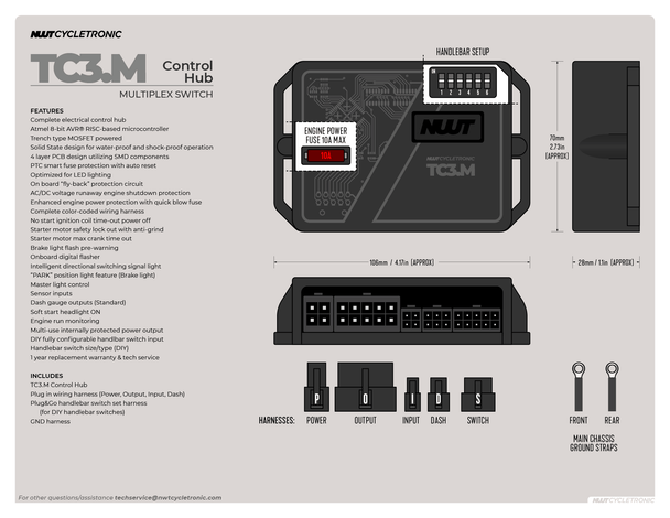 TC3.M Digital Electronic Control Unit – for Multiplex Switch Set (DIY, self-supplied)