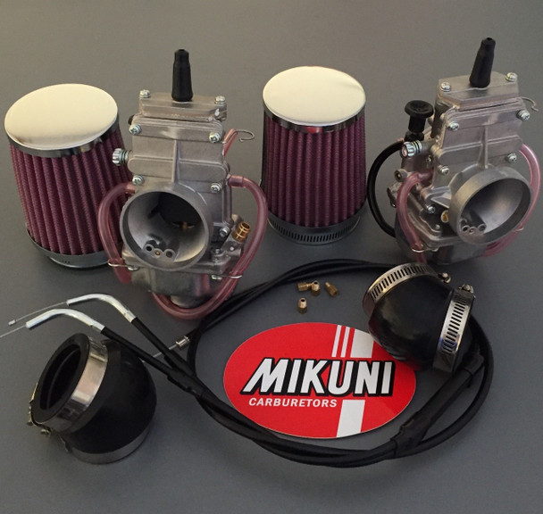 Triumph T140E TM32 Carb Kit | Triumph T140E TM32 Carburetor Kit | Carb Kit for stock air-box connection