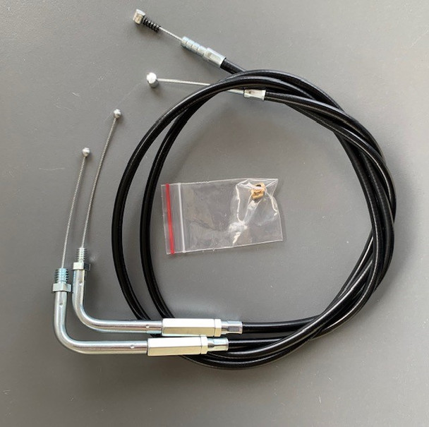 Harley Davidson Throttle Cable Set |  33″Std,+6″ or +12″ Cable | OEM CV/HSR thru 1996 Harley Davidson