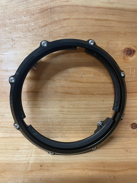 MONZA 7" CNC Headlight Surround - Black+Contrast Cut, Low-Profile Mount, Stainless Hardware