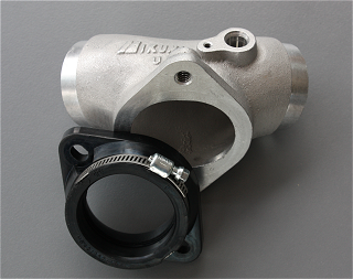 HS42/061-45TC Alloy Manifold for Twin Cam Models (Rubber Flange