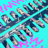 MUKA, letsmuka, Soft Anatomic Nails, Nail friendly manicure, New Order, abstract, wavy, waves, lines, navy, dark, contrast MUKA, letsmuka, Soft Anatomic Nails, Nail friendly manicure, New Order, abstract, wavy, waves, lines, navy, dark, contrast