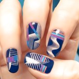MUKA, letsmuka, Soft Anatomic Nails, Nail friendly manicure, New Order, abstract, wavy, waves, lines, navy, dark, contrast MUKA, letsmuka, Soft Anatomic Nails, Nail friendly manicure, New Order, abstract, wavy, waves, lines, navy, dark, contrast