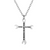 Wrench Cross Silver Necklace - 20"