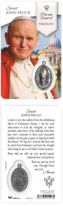 HEALING SAINTS: SAINT JOHN PAUL II HOLY CARD