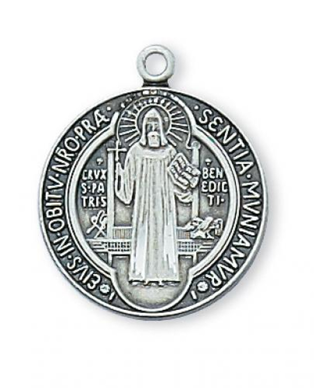 St. Benedict Medal In a Gold Frame