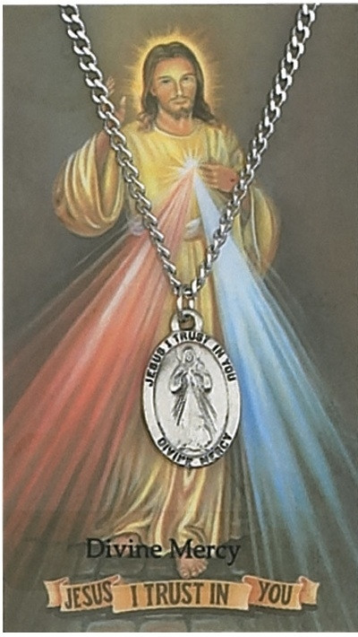 Divine Mercy Prayer Catholic Prayer Card Jesus I Trust In - Foto 2