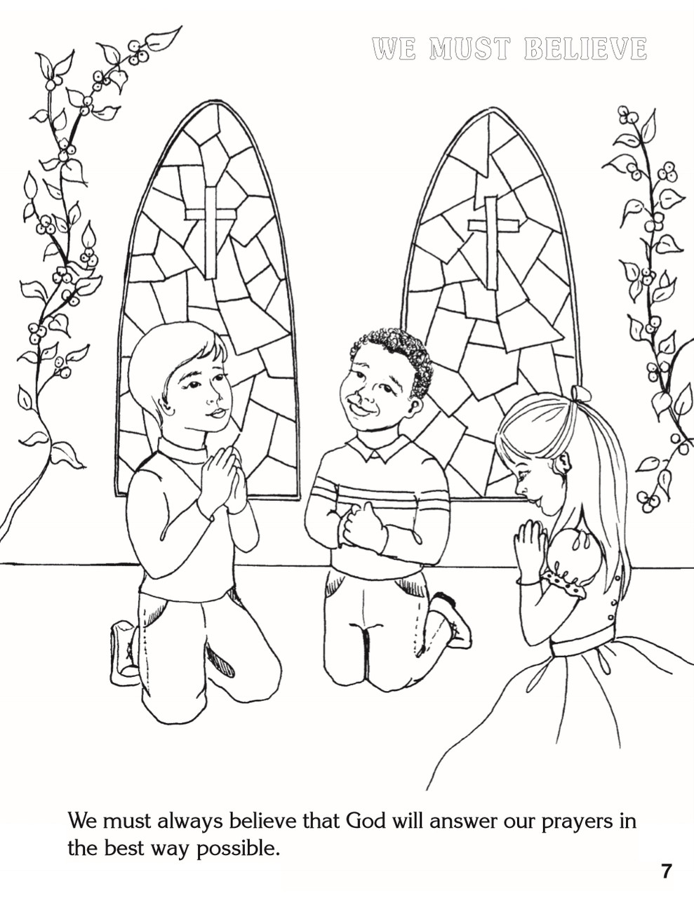 our father coloring pages