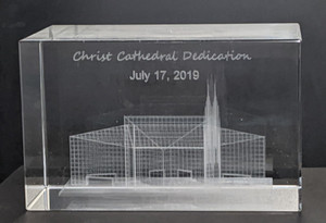 Christ Cathedral Dedication Crystal Christ Cathedral Dedication Crystal