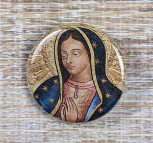 Christ Cathedral Small Button Pin - Our Lady of Guadalupe Christ Cathedral Small Button Pin - Our Lady of Guadalupe
