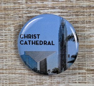 Christ Cathedral Small Button Pin - The Cathedral Christ Cathedral Small Button Pin - The Cathedral