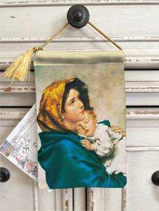 Velvet HD Print Blessings Pouch Madonna Lady of the Streets