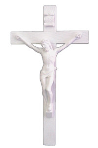 SR-75216-W Crucifix in White