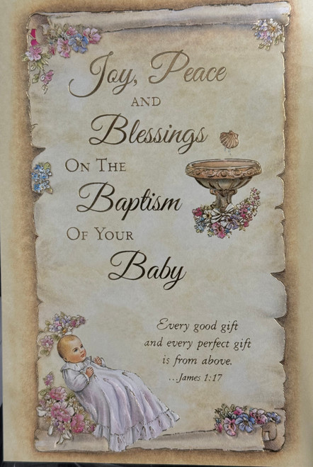 Baptism Greeting Card 53010