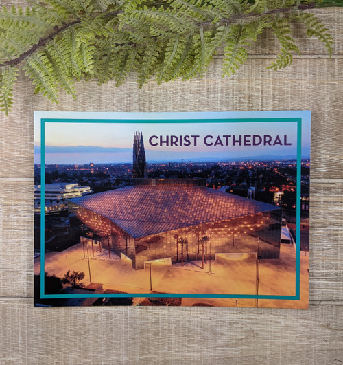Christ Cathedral at Night Postcard