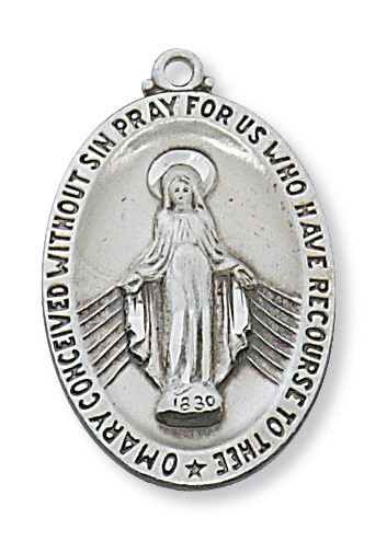 Sterling Silver Miraculous Medal L2525MI