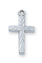 Sterling Silver Tiny Cross L8001