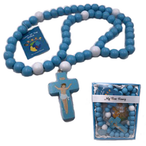 Large Baby Rosary - Blue