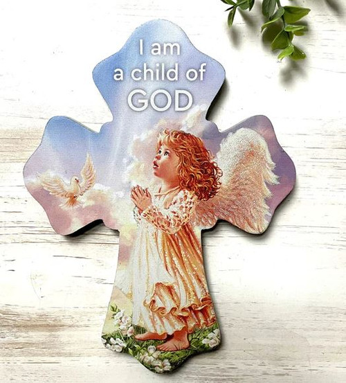 I Am A Child of God Wooden Cross
