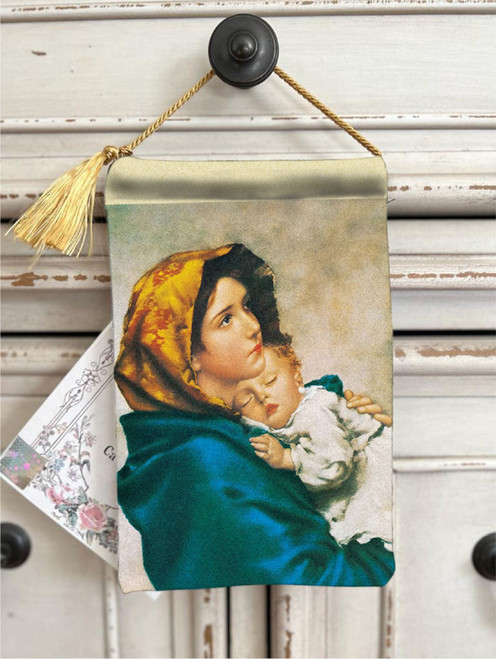 Velvet HD Print Blessings Pouch Madonna Lady of the Streets