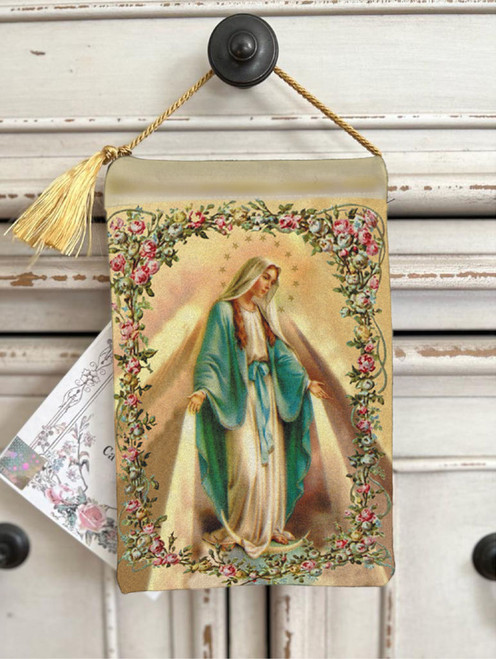 Velvet HD Print Blessings Pouch The Miraculous Medal
