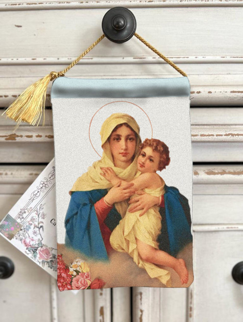 Velvet HD Print Blessings Pouch Our Lady of Shoenstatt