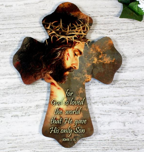 Crown of Thorns Wooden Cross