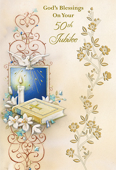 Blessings on the 50th Anniversary of Your Ordination Greeting Card