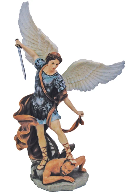 St. Michael in Fully Hand-Painted Color