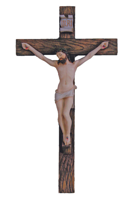 SR-75216-C Crucifix in Fully Hand-Painted Color
