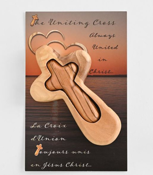 Together Duo Crosses - Unity, Love, Cut - Out Comfort Cross