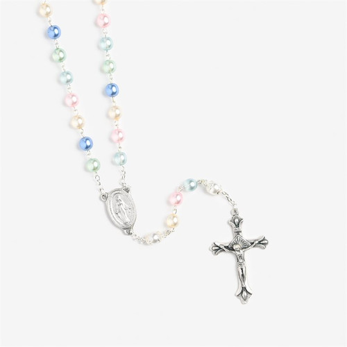 Multicolored Pearl Rosary