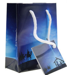 Large Nativity Gift Bag with Tissue Paper