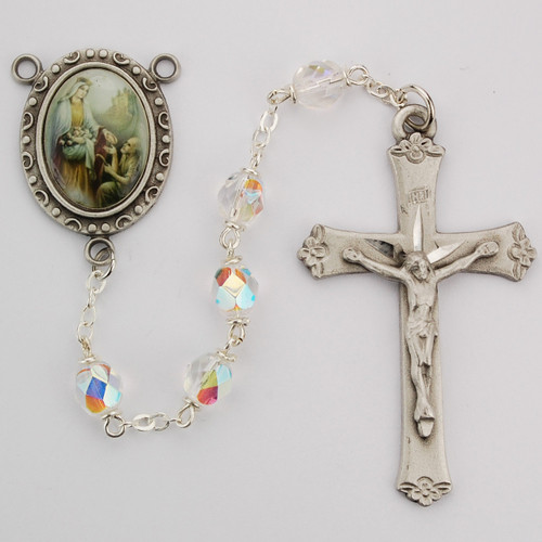 6mm Crystal St. Elizabeth Rosary R193DF