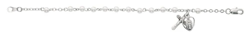 Sterling Silver 3mm Pearl Bracelet BR75M