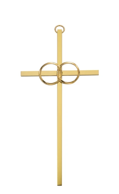 8" Gold Wedding Cana Cross 71-44801