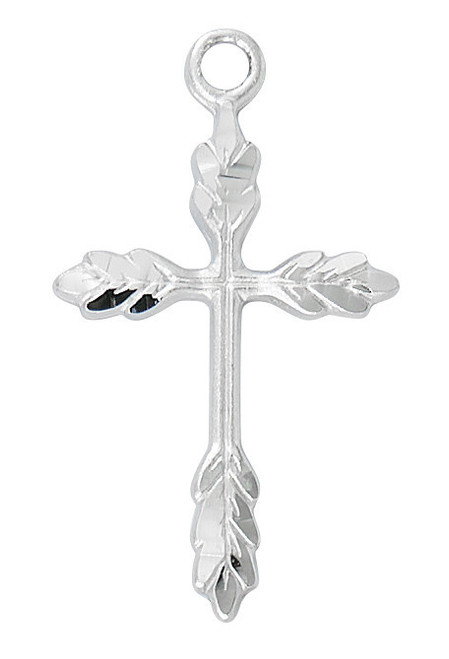 Sterling Silver Wheat Cross with Chain L9250
