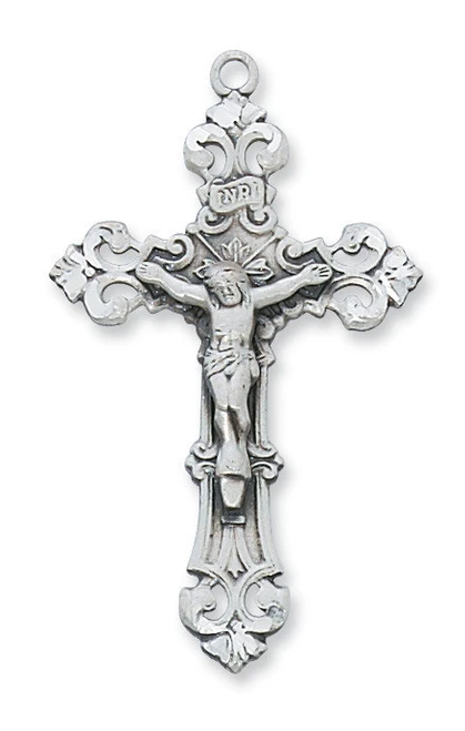Sterling Silver Crucifix on 24" Chain L5014