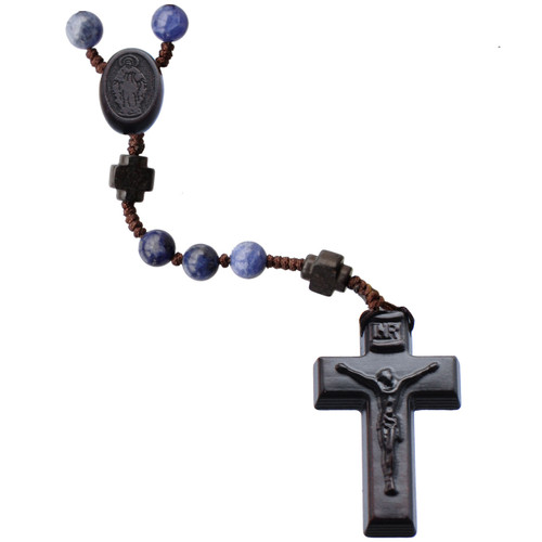 6mm Sodalite and Jujube Wood Rosary, R5056
