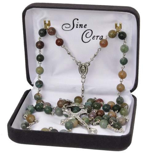 6mm Multicolor Onyx Rosary, R859