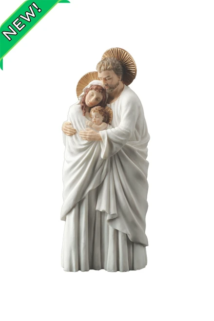 Holy Family Statue in White 10" SR-75439-WG